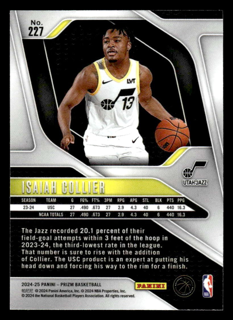 2024-25 Panini Prizm #227 Isaiah Collier