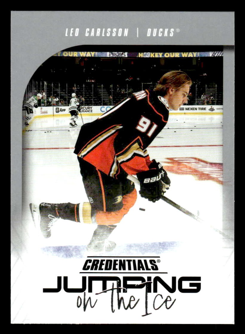 2024-25 Upper Deck Credentials #JI-LC Leo Carlsson Jumping on the Ice