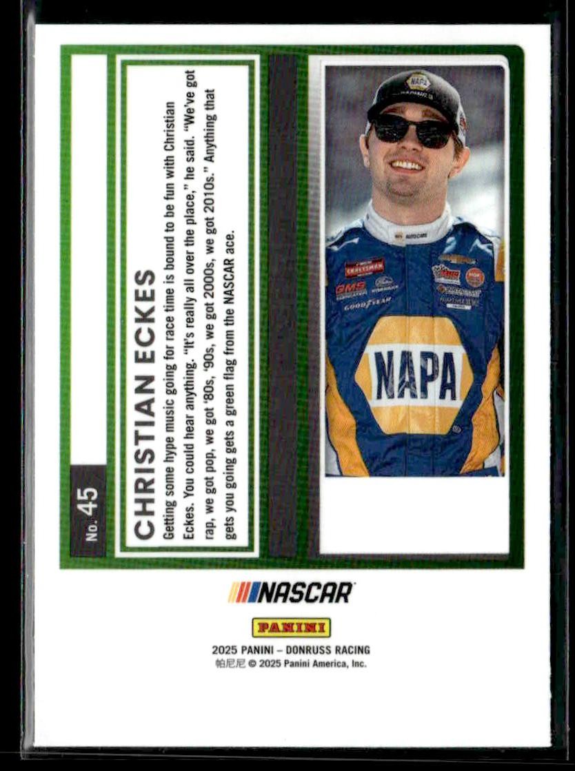 2025 Donruss #45 Christian Eckes Optic