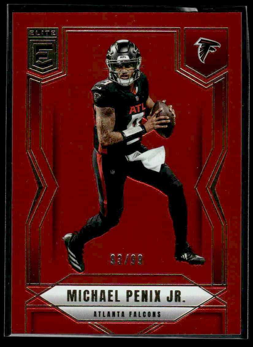 2025 Donruss Elite #47 Michael Penix Jr. Red #/99