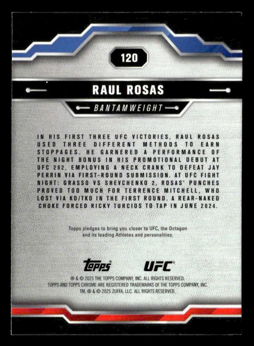 2025 Topps Chrome UFC #120 Raul Rosas