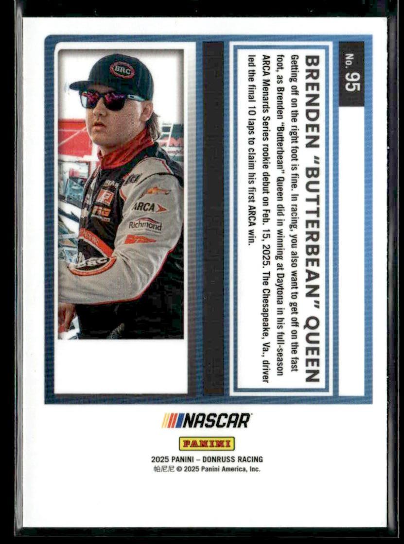 2025 Donruss #95 Brenden "Butterbean" Queen Optic