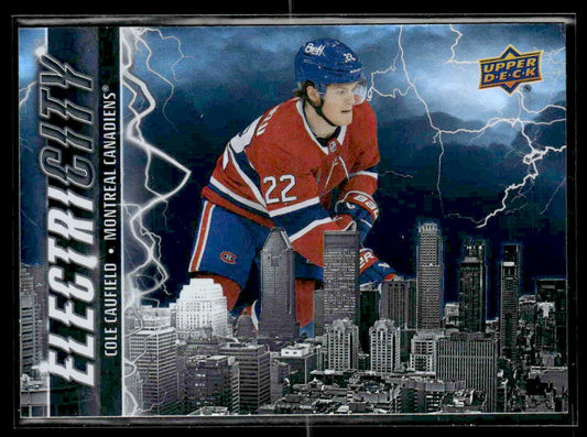 2024-25 Upper Deck #EC-30 Cole Caufield ElectriCity Black