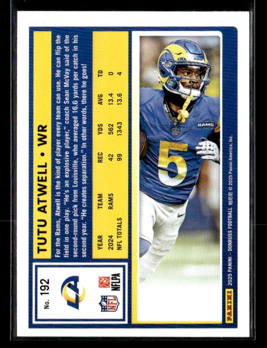 2025 Donruss #192 Tutu Atwell