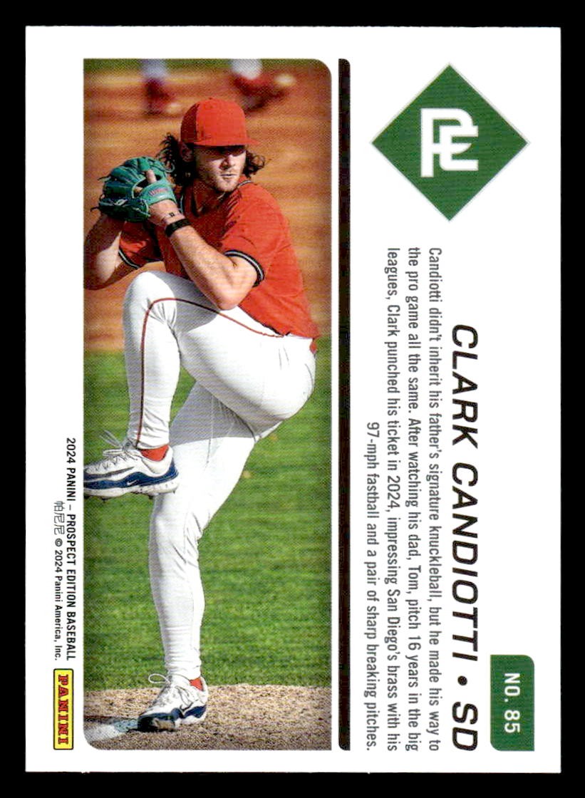 2024 Panini Prospect Edition #85 Clark Candiotti