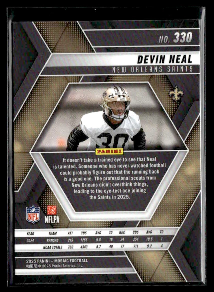 2025 Panini Mosaic #330 Devin Neal