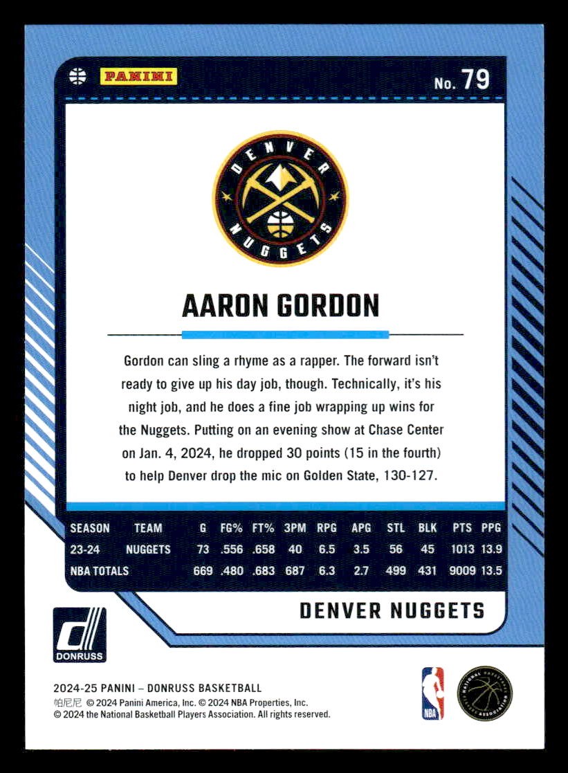 2024-25 Donruss #79 Aaron Gordon