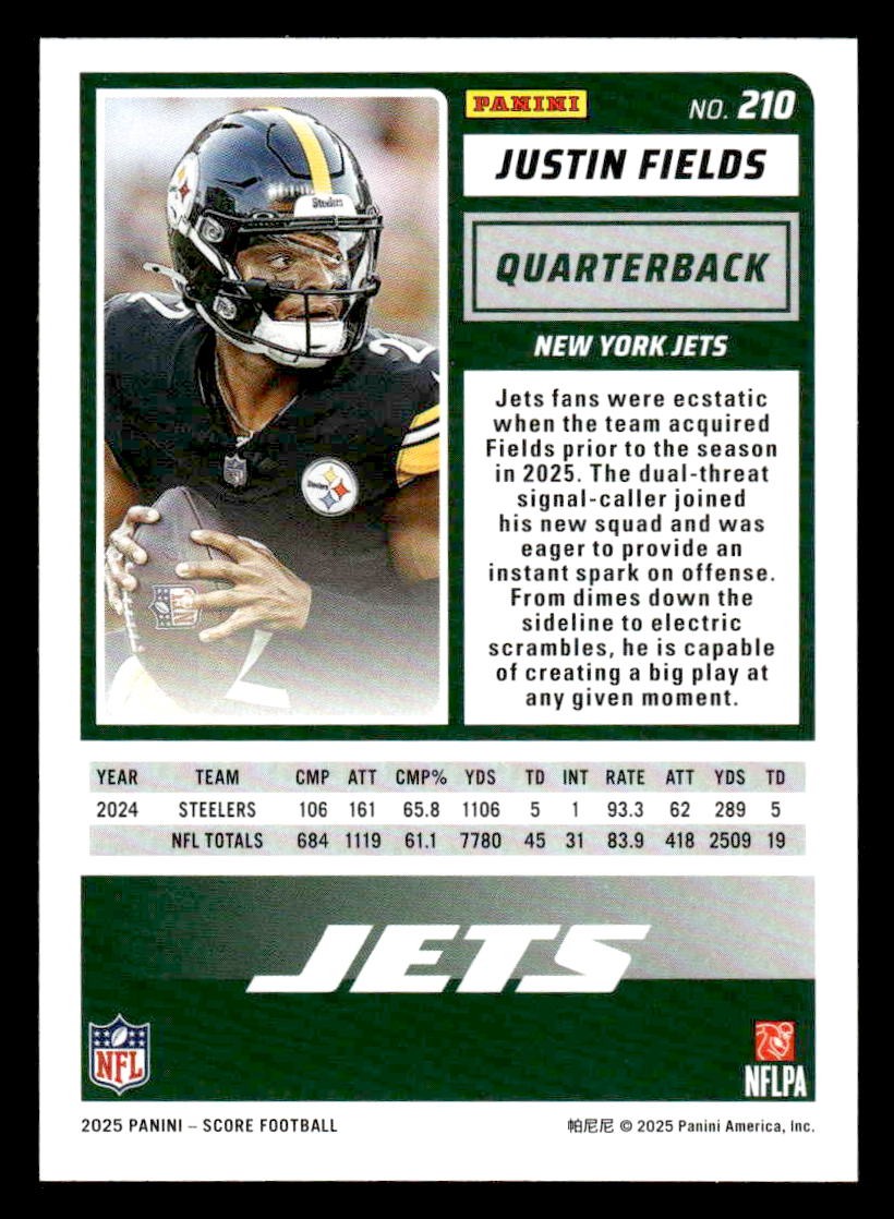 2025 Score-A-Treat #210 Justin Fields