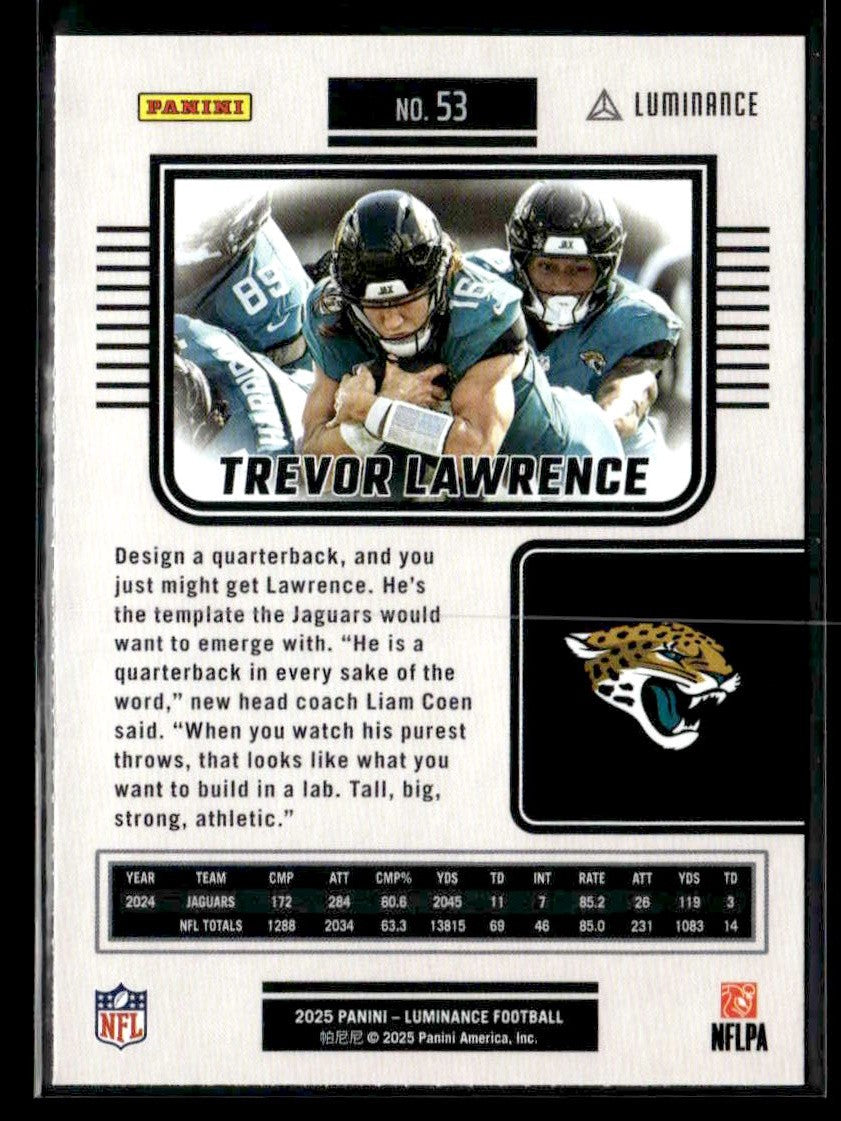 2025 Panini Luminance #53 Trevor Lawrence
