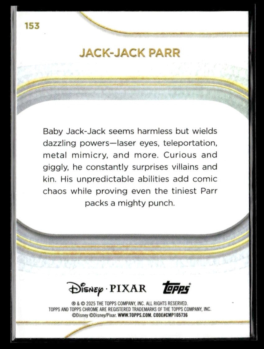 π Jack-Jack Parr β 2025 Topps Chrome Disney #153 π