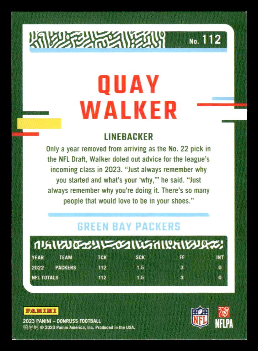 2023 Donruss #112 Quay Walker