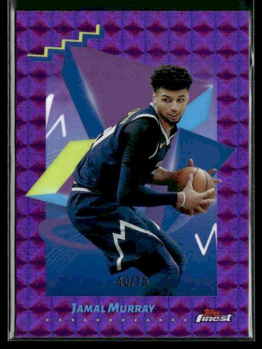 2024-25 Finest #121 Jamal Murray Purple Geometric Refractor #/75