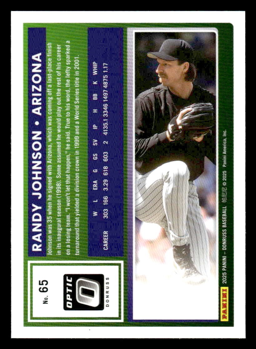 2025 Donruss #65 Randy Johnson Optic