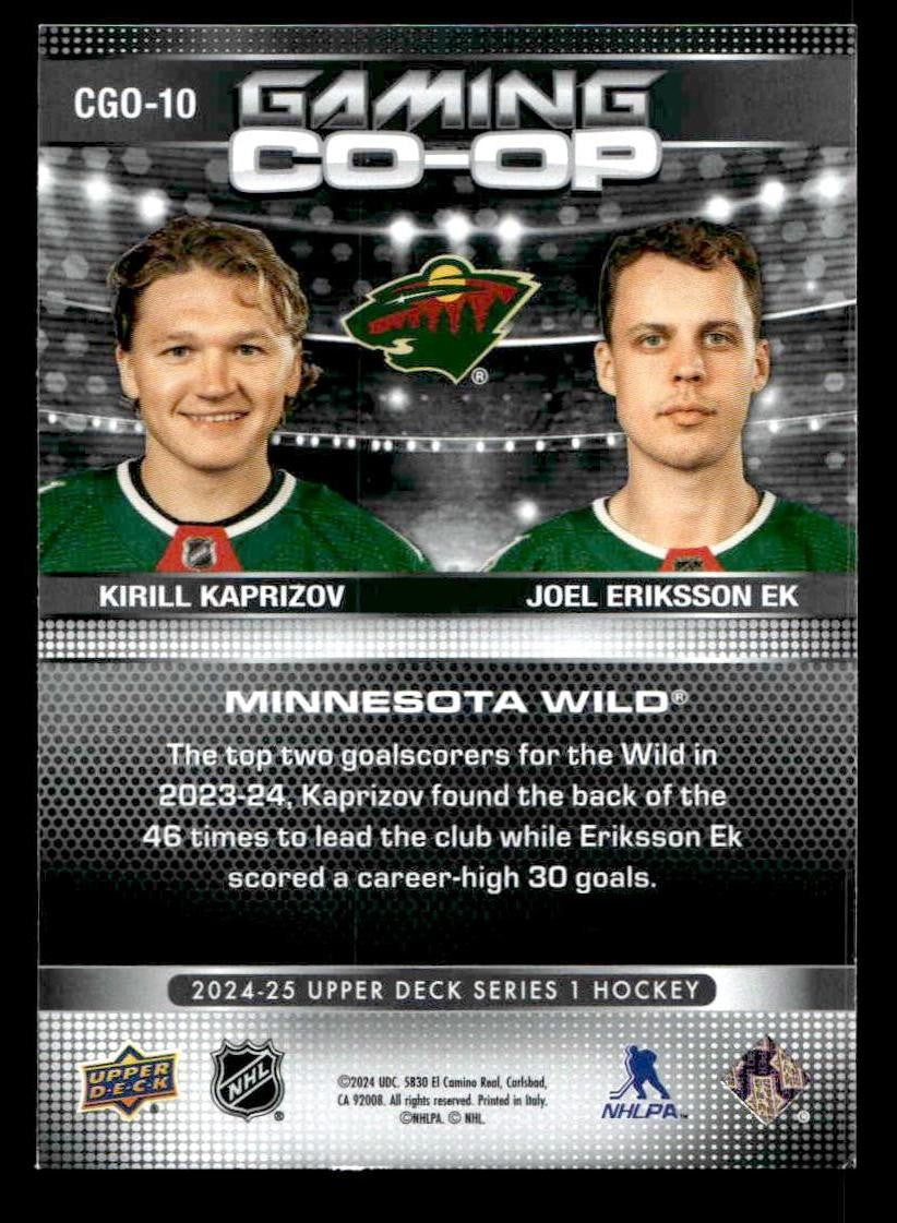 2024-25 Upper Deck #CGO-25 Sebastian Aho / Andrei Svechnikov Gaming Co-Op