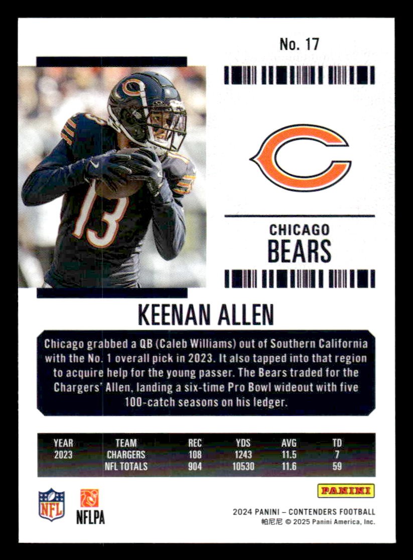 2024 Panini Contenders Football Mojo #17 Keenan Allen