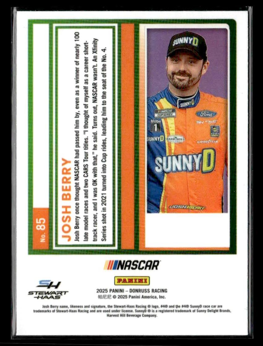 2025 Donruss #85 Josh Berry Optic