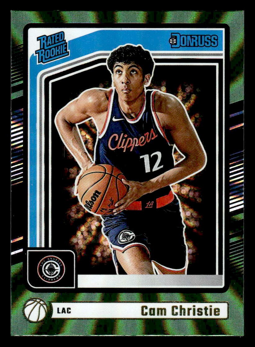 2024-25 Donruss #241 Cam Christie Holo Green Laser
