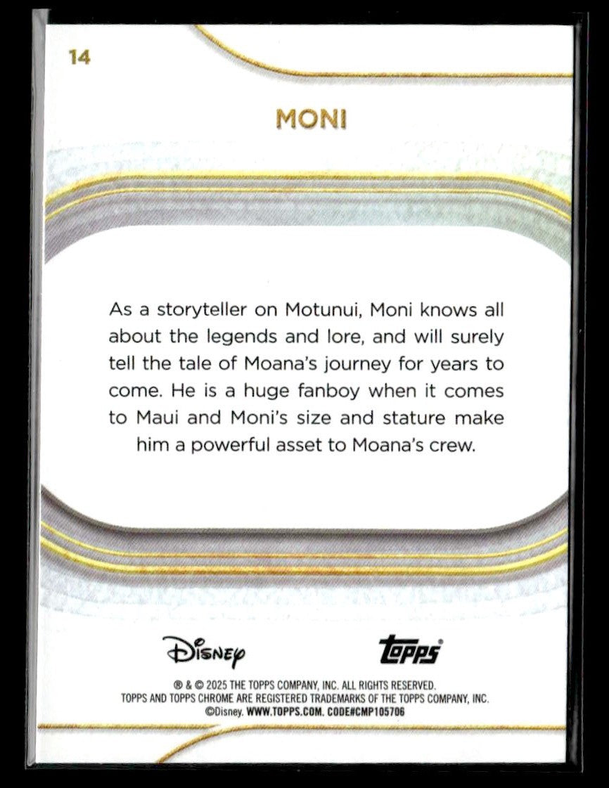 π Moni β 2025 Topps Chrome Disney #14 π