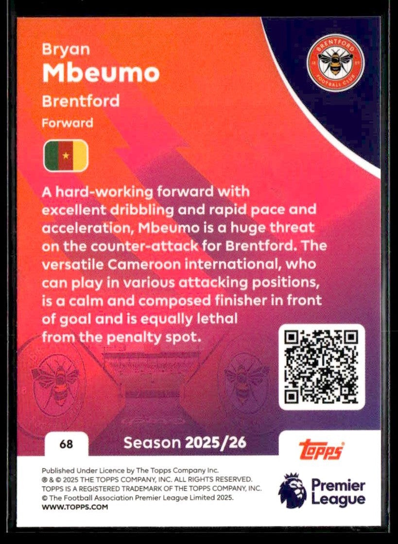 2025-26 Topps Premier League #68 Bryan Mbeumo