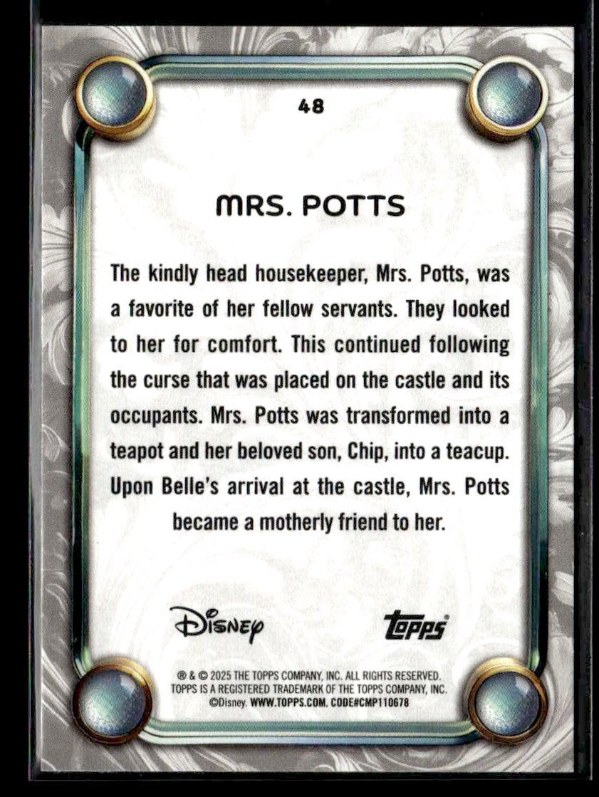 2025 Topps Disney Wonder #48 Mrs. Potts