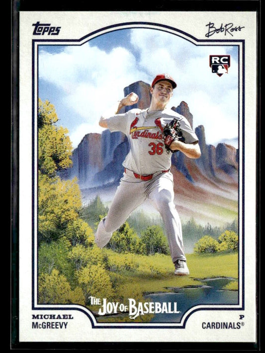 2025 Topps x Bob Ross: The Joy of Baseball #80 Michael McGreevy