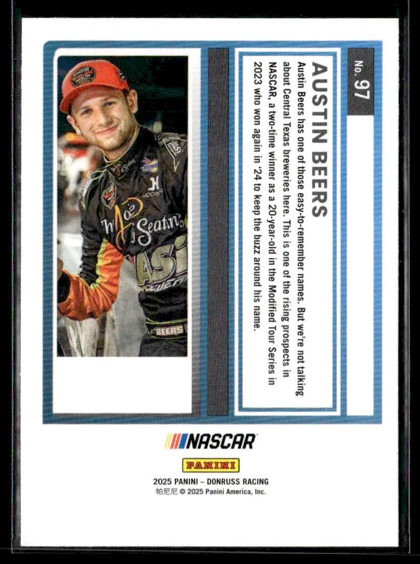 2025 Donruss #97 Austin Beers Red and Blue