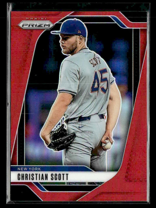 2025 Panini Prizm #92 Christian Scott Red Prizm #/299