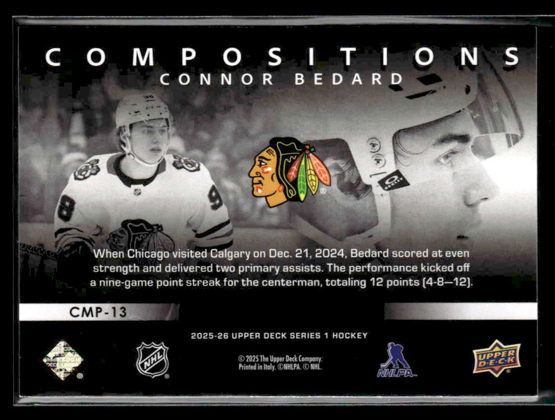 2025-26 Upper Deck #CMP-13 Connor Bedard Compositions