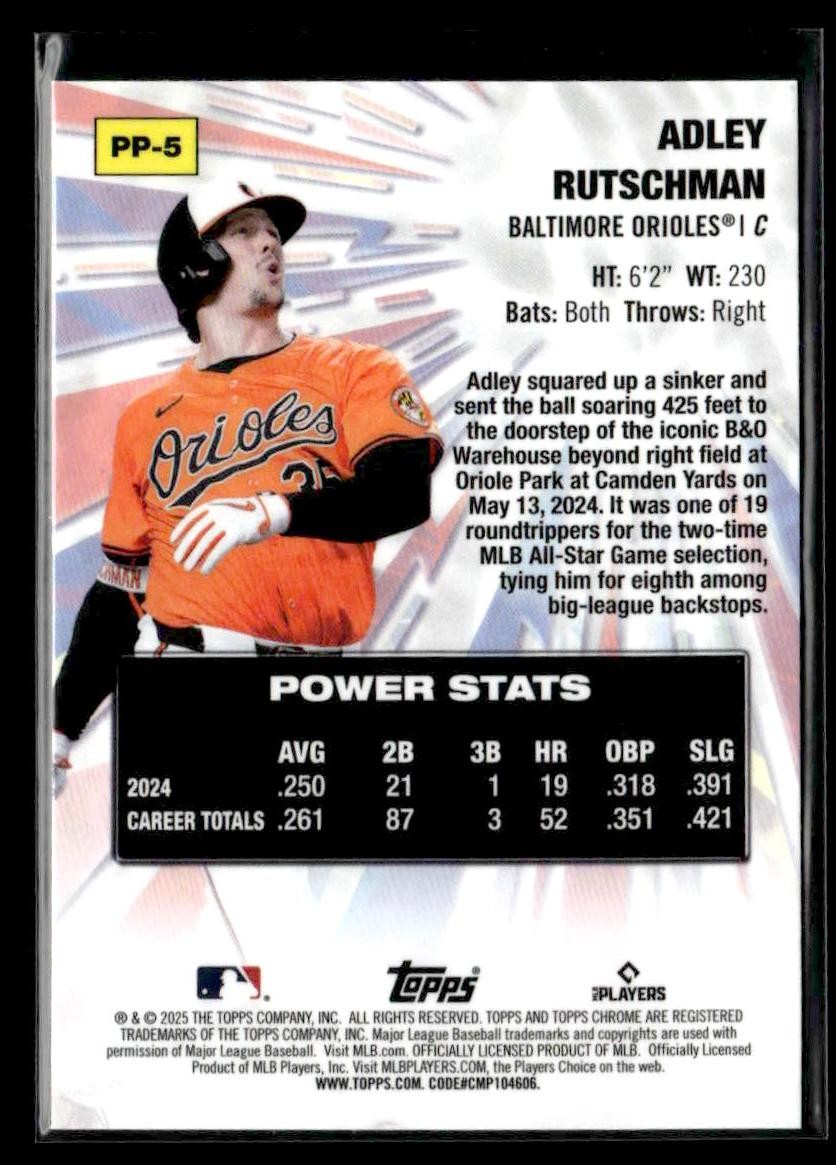 2025 Topps Chrome #PP-5 Adley Rutschman Power Players