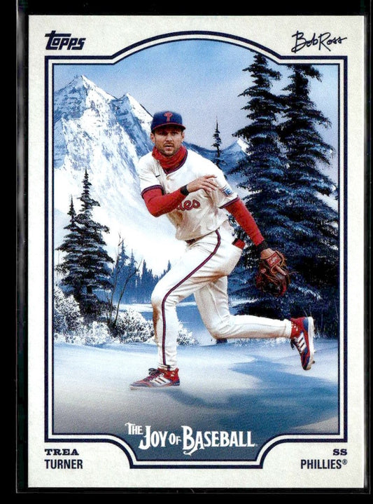 2025 Topps x Bob Ross: The Joy of Baseball #40 Trea Turner