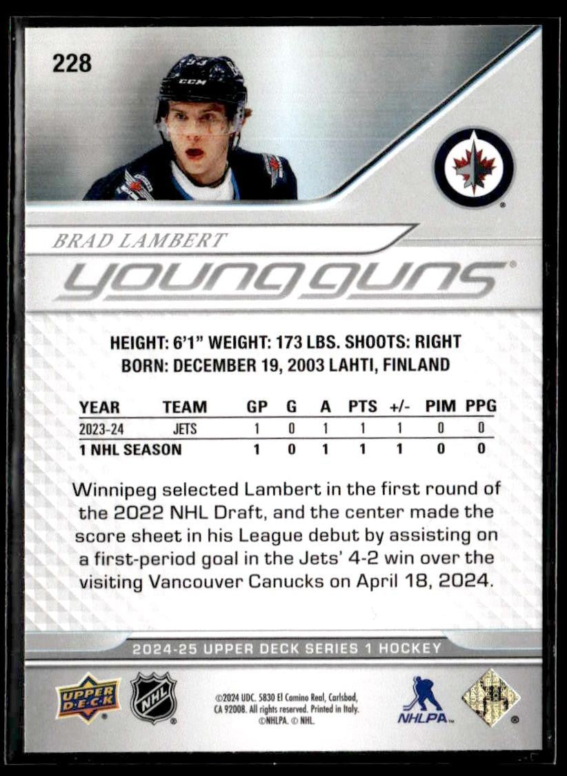 2024-25 Upper Deck #228 Brad Lambert