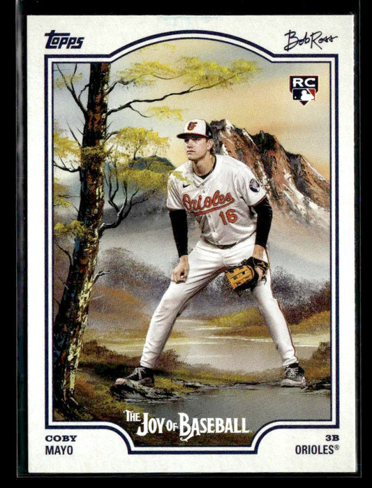 2025 Topps x Bob Ross: The Joy of Baseball #91 Coby Mayo