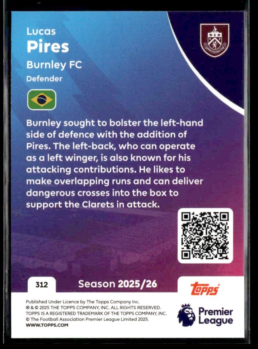 2025-26 Topps Premier League #312 Lucas Pires