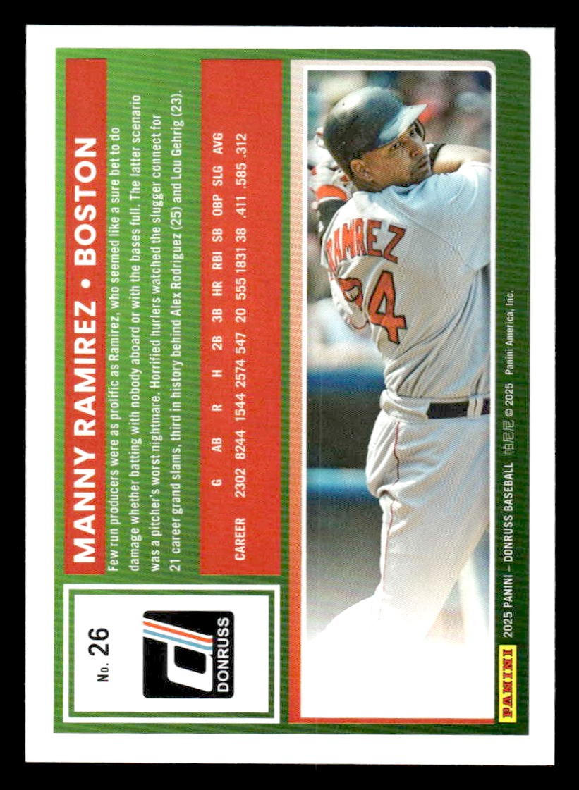 2025 Donruss #26 Manny Ramirez