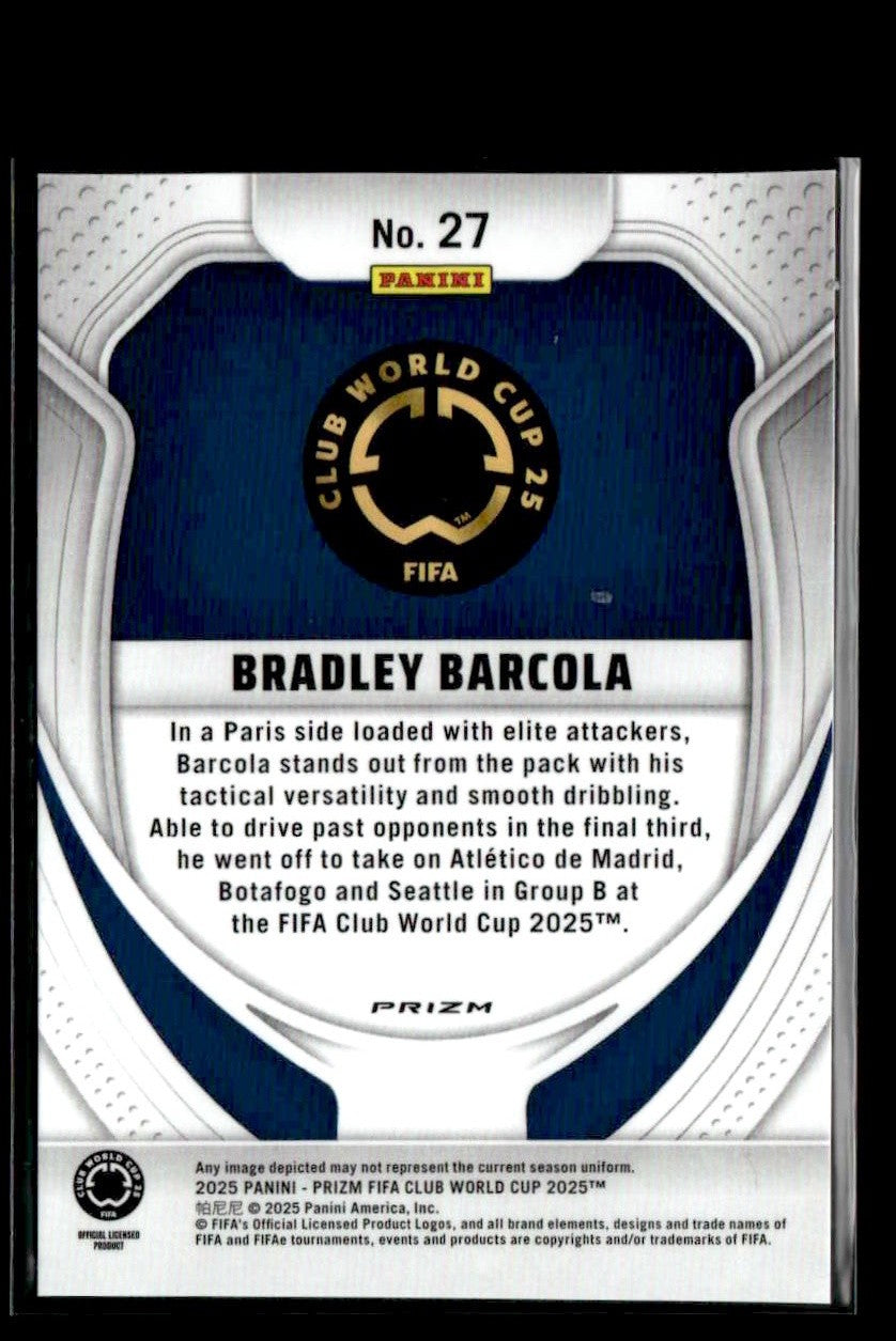 2025 Panini Prizm FIFA Club World Cup #27 Bradley Barcola Pulsar