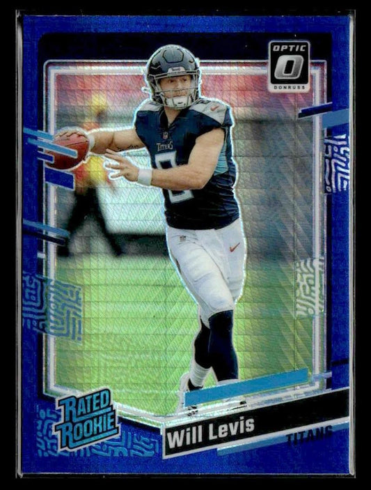 2023 Donruss Optic #298 Will Levis Blue Hyper