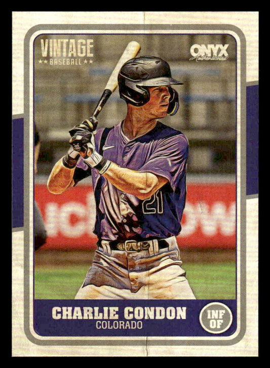 2025 Onyx Vintage #OVCHCO Charlie Condon