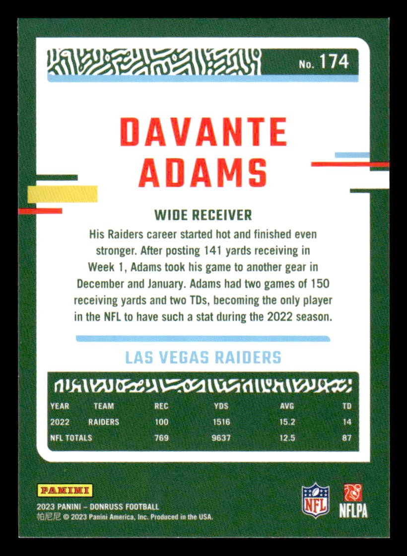 2023 Donruss #174 Davante Adams