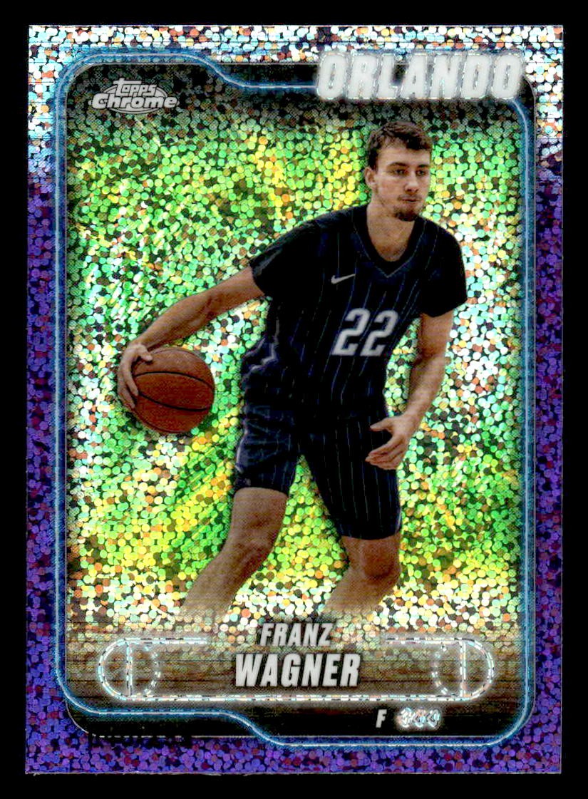 2024-25 Topps Chrome #93 Franz Wagner Purple Speckle Refractor #/299