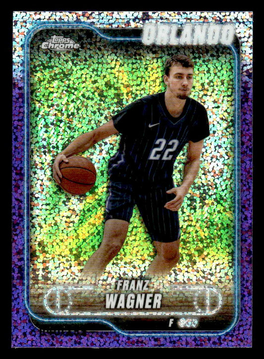 2024-25 Topps Chrome #93 Franz Wagner Purple Speckle Refractor #/299