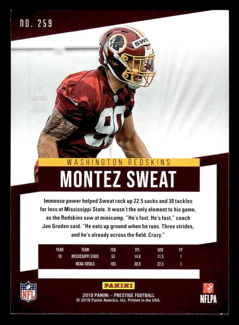 2019 Panini Prestige #259 Montez Sweat