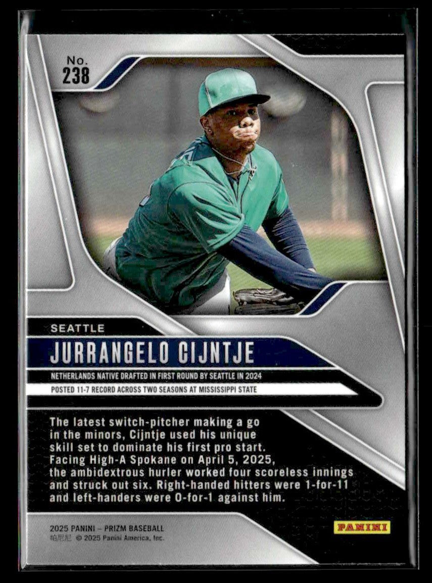2025 Panini Prizm #238 Jurrangelo Cijntje