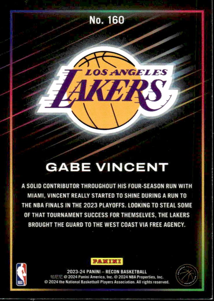 2023-24 Panini Recon #160 Gabe Vincent