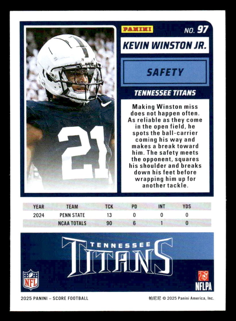 2025 Score-A-Treat #97 Kevin Winston Jr.