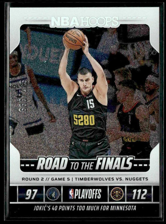 2024-25 Hoops #8 Nikola Jokic Road to the Finals Second Round #/999