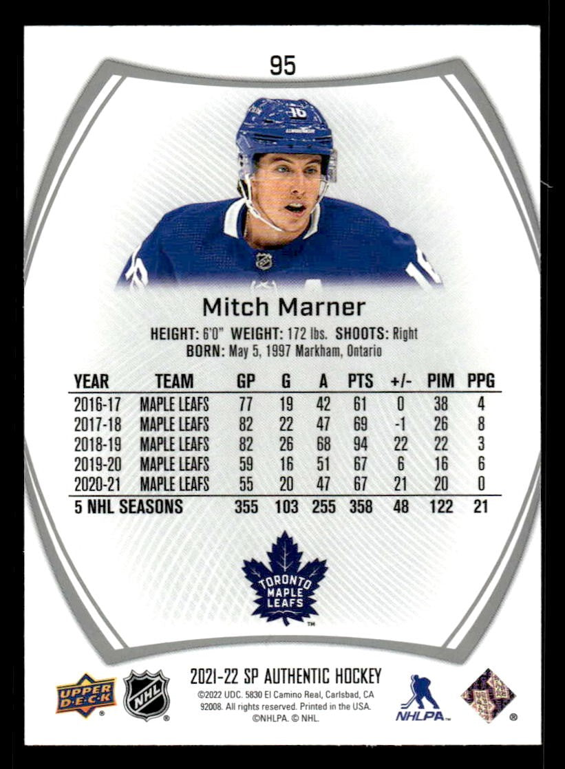 2021-22 SP #95 Mitch Marner