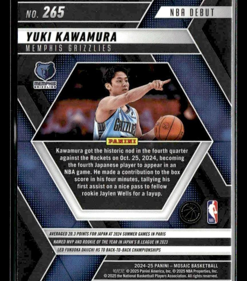 2024-25 Panini Mosaic #265 Yuki Kawamura