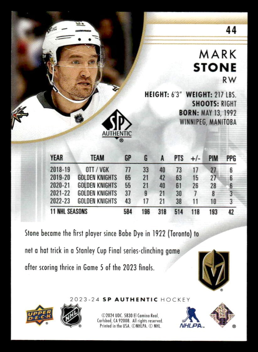 2023-24 SP #44 Mark Stone