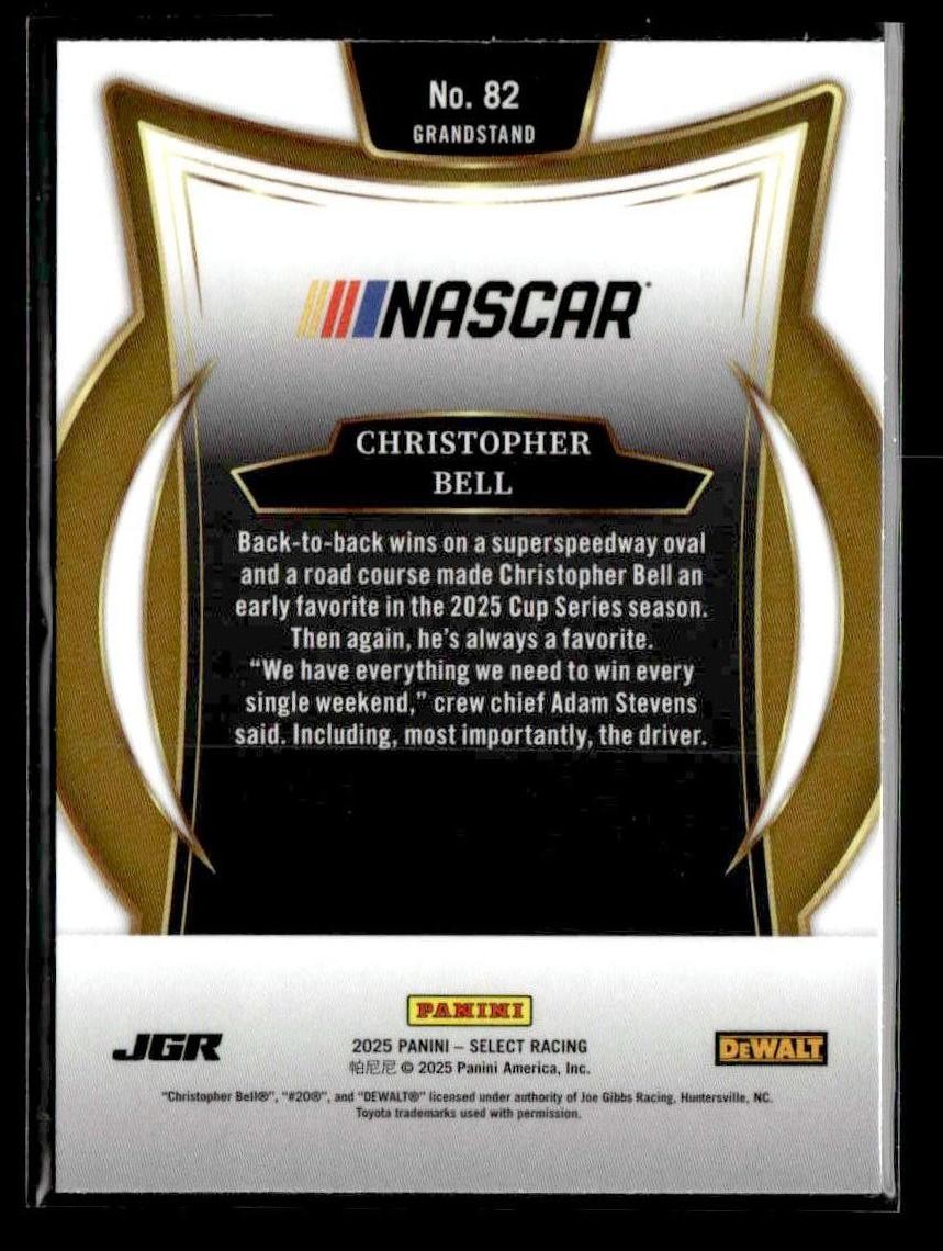 2025 Panini Select #82 Christopher Bell
