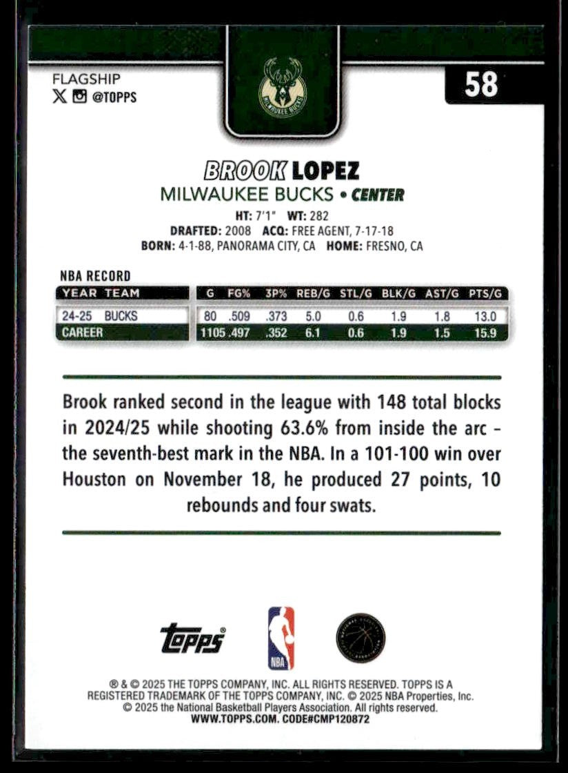 2025-26 Topps #58 Brook Lopez